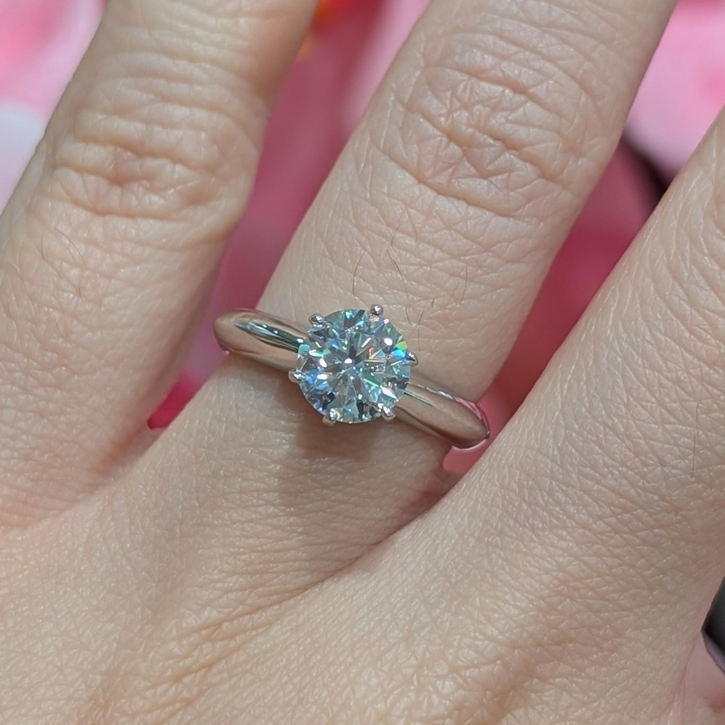 The Bold Classic — 1.2CT Round Brilliant Moissanite Ring | Thick Band