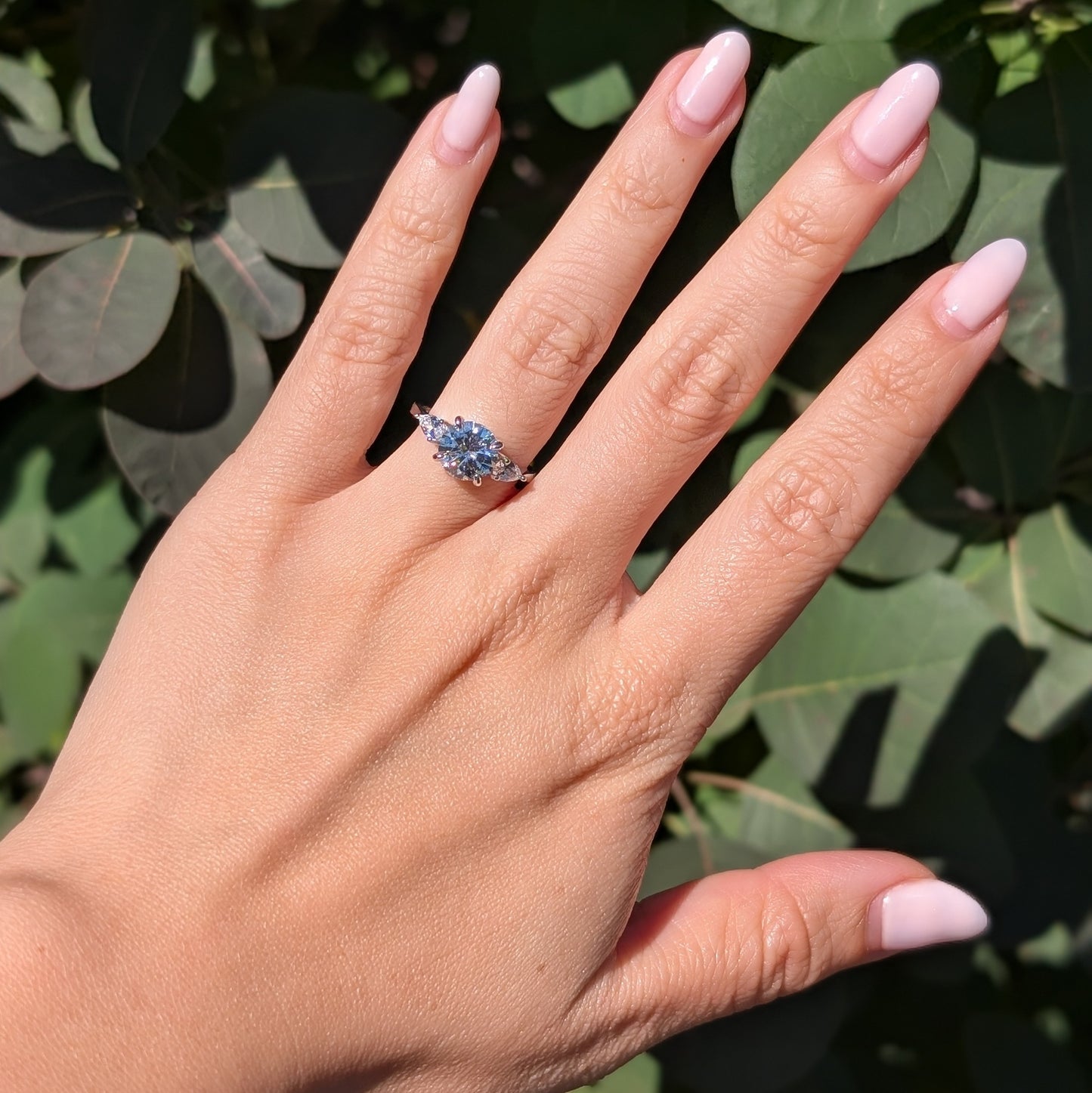 Forever Trio Pear — 2.6CT Three Stone Ring with Pear Flanks