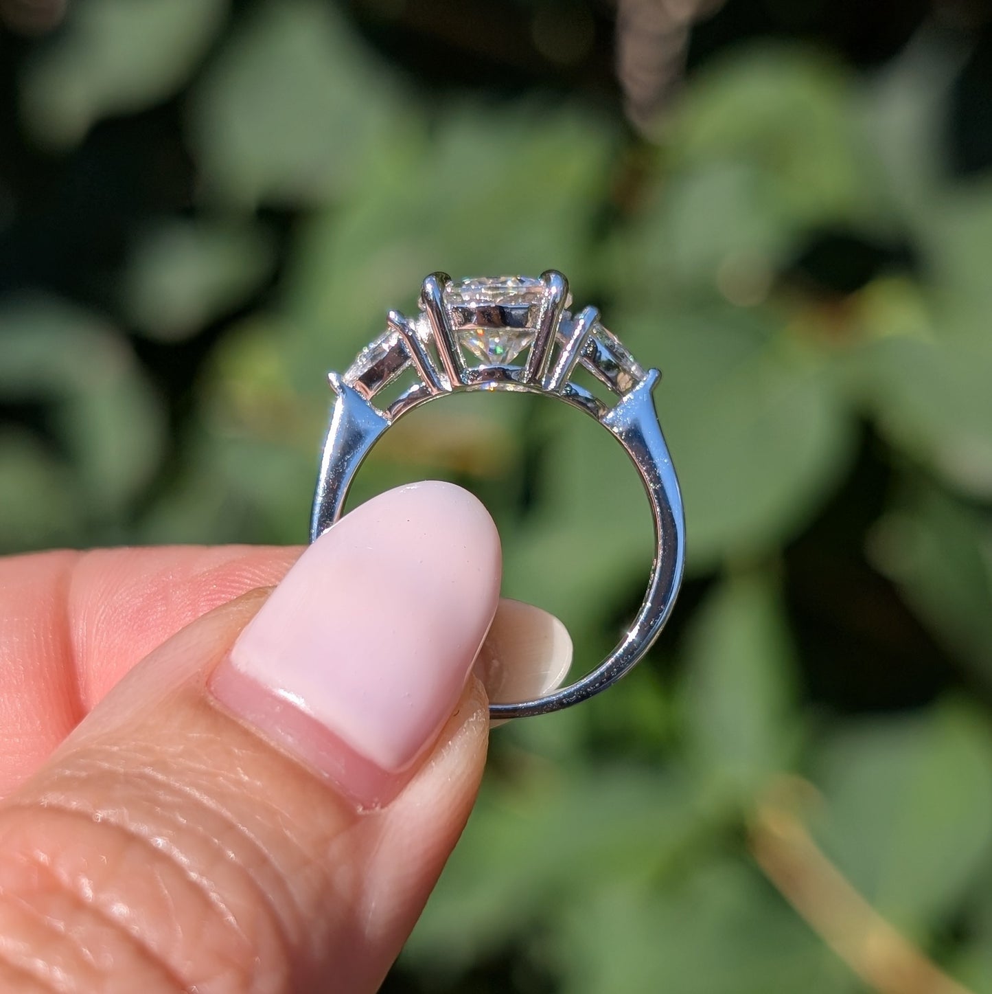 Forever Trio Pear — 2.6CT Three Stone Ring with Pear Flanks