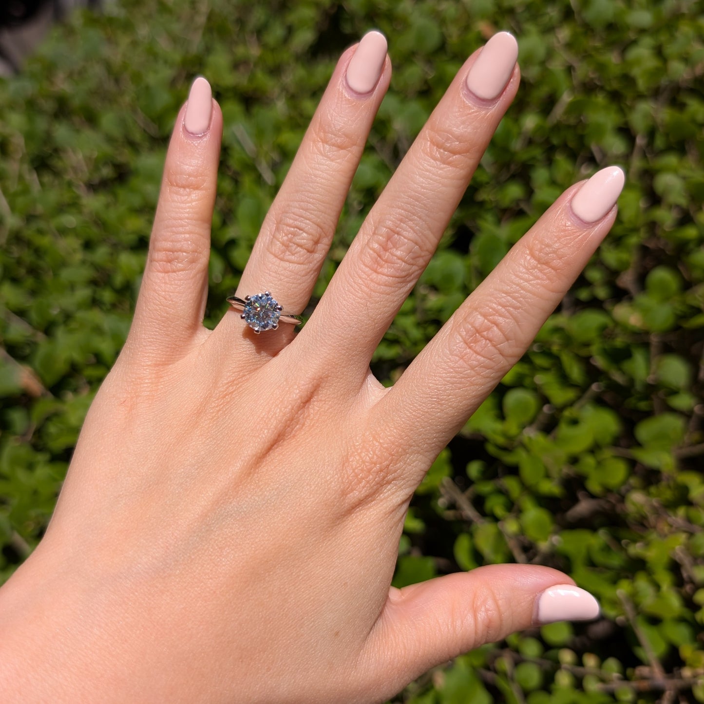 The Bolder Classic — 2CT Round Brilliant Moissanite Ring | Thick Band