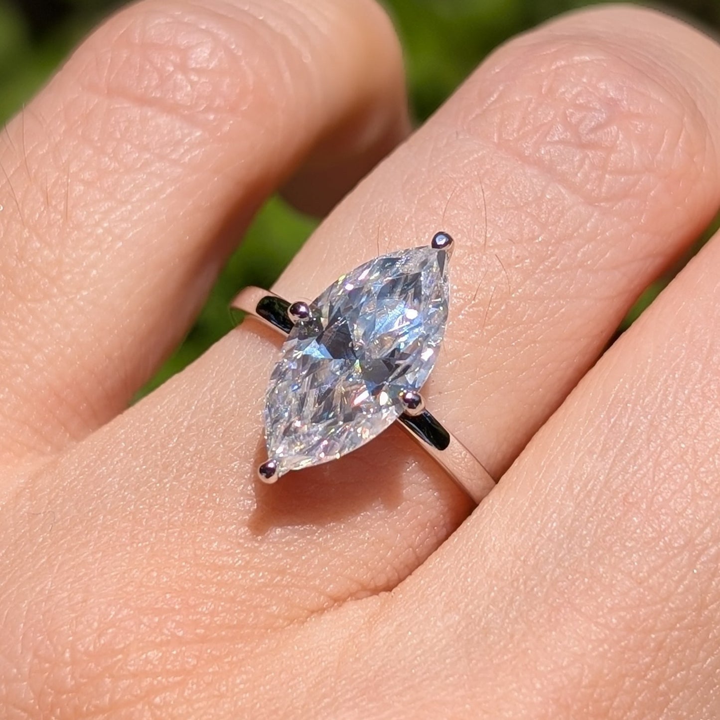 The Empress — 3CT Marquise Moissanite Solitaire Ring